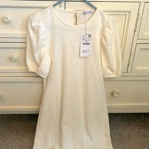 Zara ivory dress NWT s or m